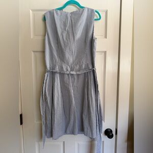 Anne Klein Blue and White Striped Dress